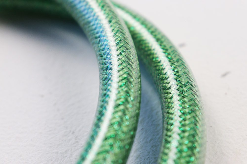 Flessibile doccia antitorsione in PVC- Colore verde