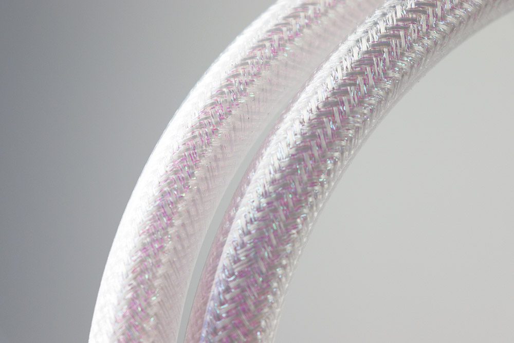 Flessibile doccia antitorsione in PVC- Colore madreperla