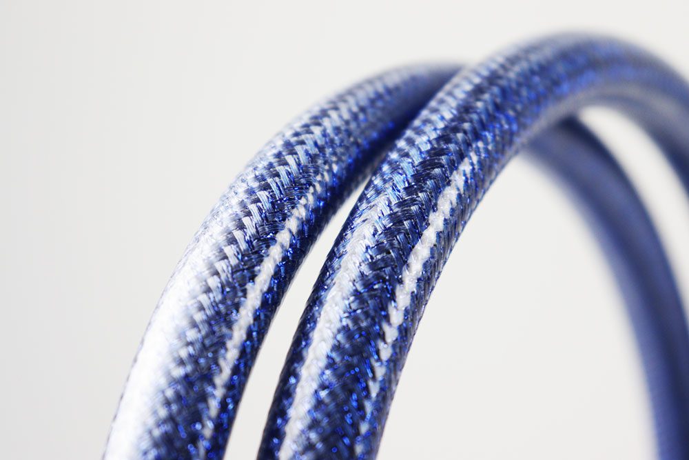 Flessibile doccia antitorsione in PVC- Colore blu