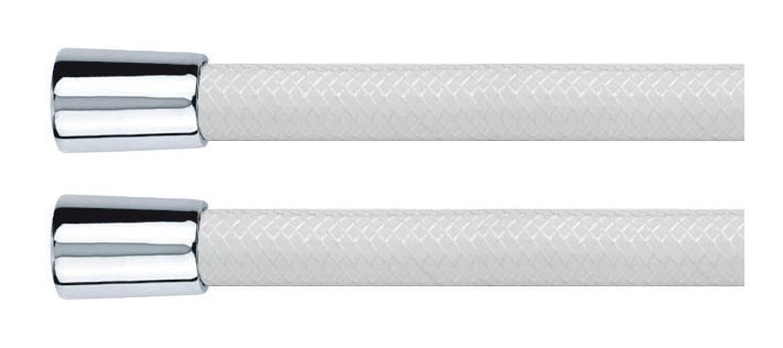 Flessibile doccia in PVC- Colore bianco retinato